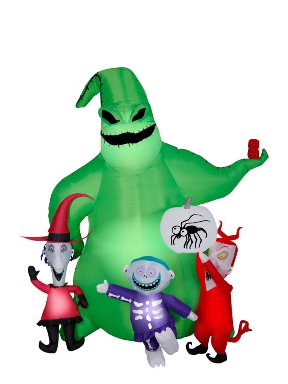 Nightmare Before Christmas Oogie Boogie & Lock, Shock, and Barrell Inflatable